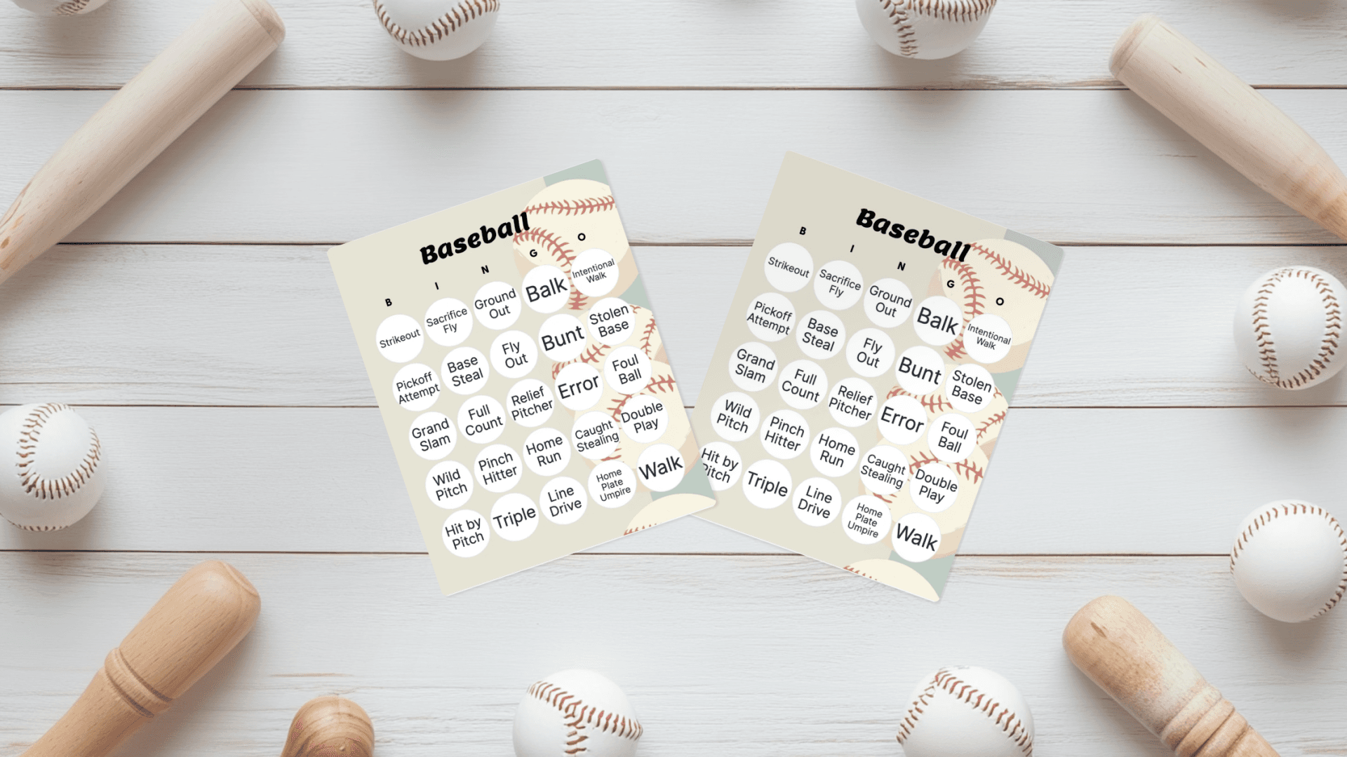Baseball Bingo: Printable & Customizable - Bingo Card Creator