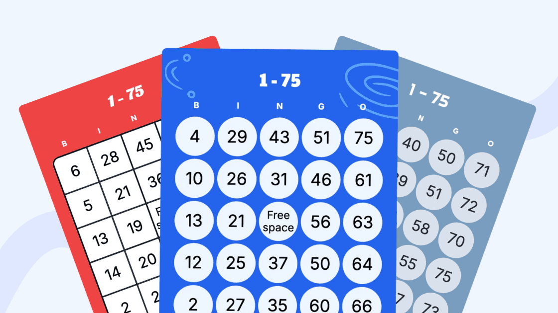 1 - 75 Bingo Card Generator: Printable & Customizable - Bingo Card Creator