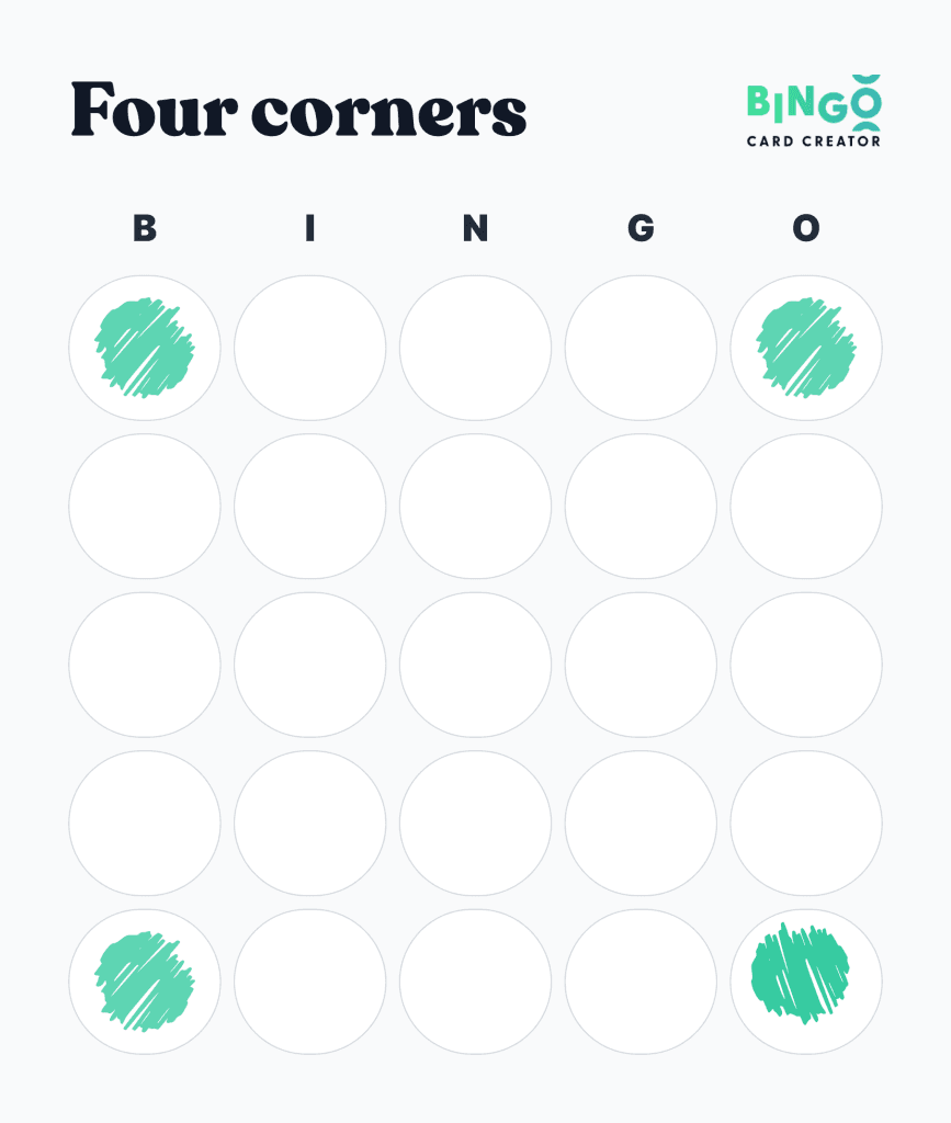 Basic Bingo Rules Four Corners Bingo: Rules & How To Play - Bingo Card Creator
