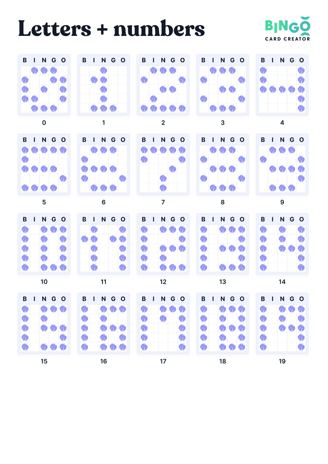 The Ultimate Guide To Bingo Patterns - Bingo Card Creator
