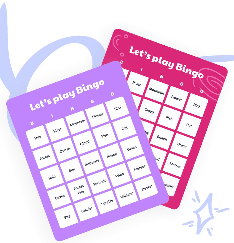 Educational Bingo Printable & Customizable Bingo Card Creator