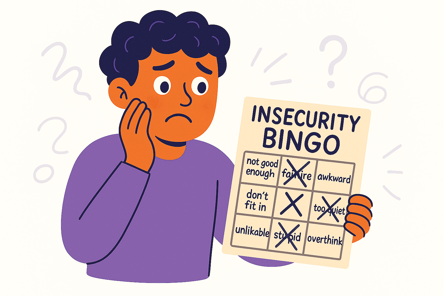 Object Show Character Insecurity Insecurity Bingo Bingo: Printable & Customizable - Bingo Card Creator