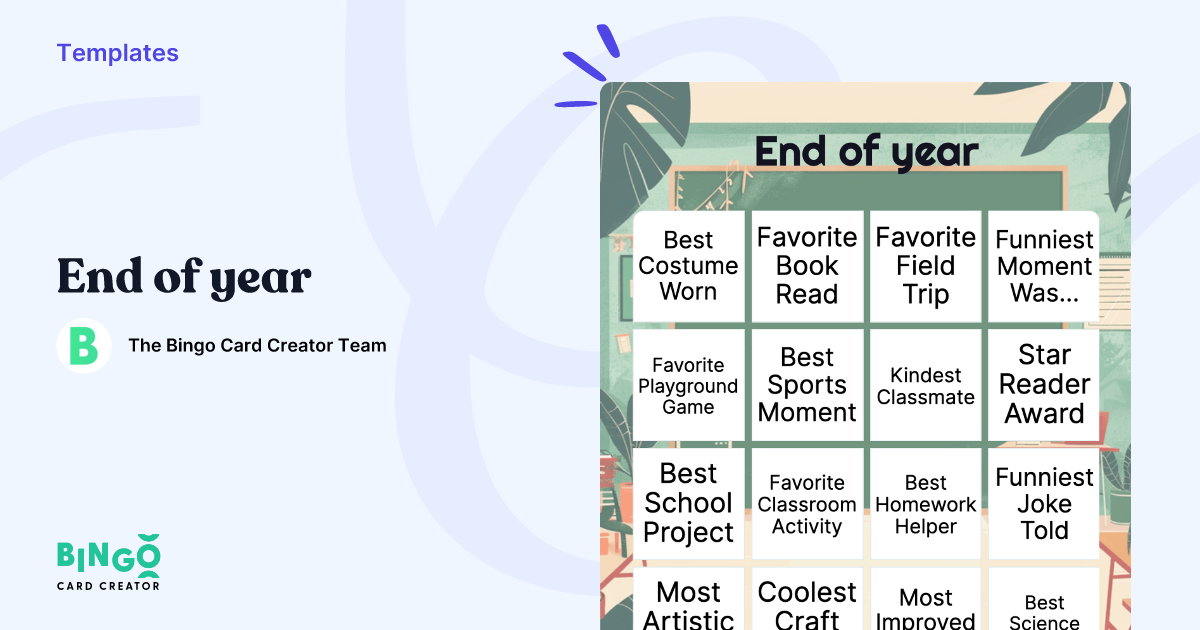 end-of-year-bingo-printable-customizable-bingo-card-creator for End Of Year Bingo Free Printable End Of Year Bingo: Printable & Customizable - Bingo Card Creator for End Of Year Bingo Free Printable
